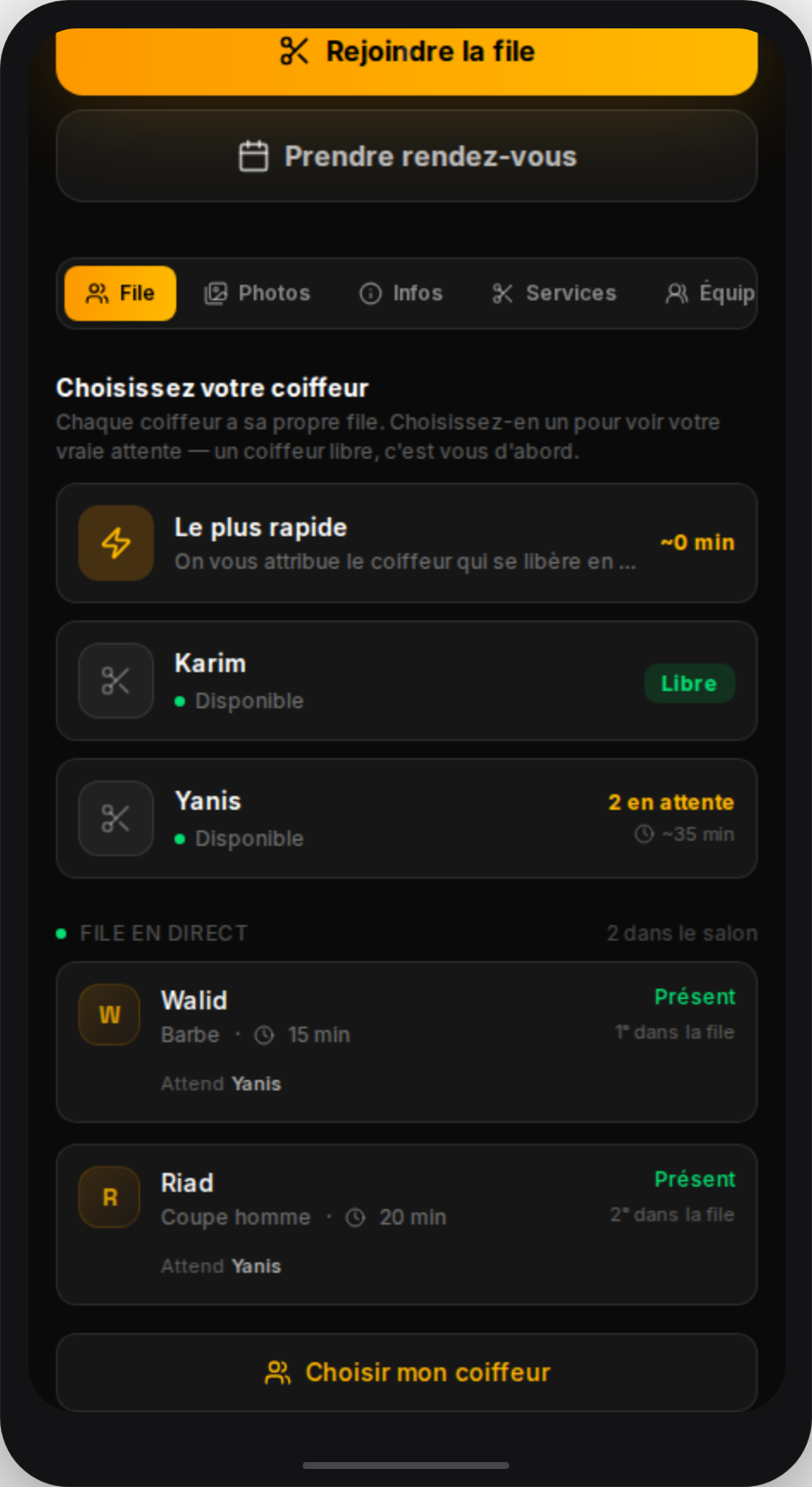 Votre position, en direct